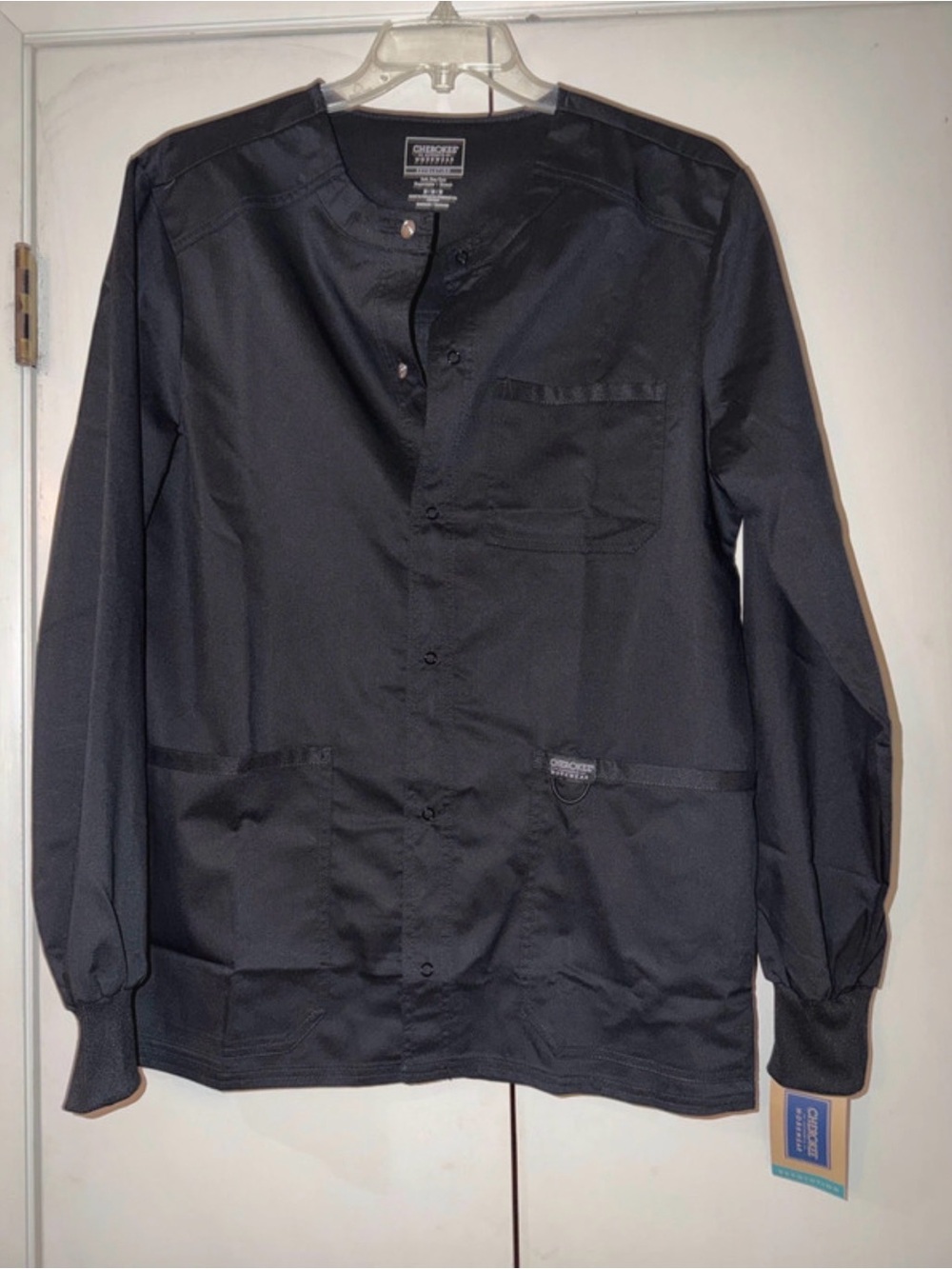 Cherokee Workwear Men’s Black Snap-Front Utility Jacket